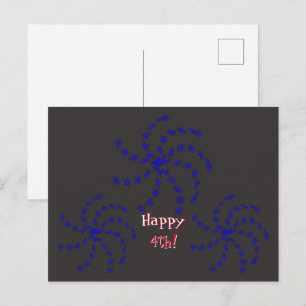 Ansichtkaart - Vuurwerk Groeten Briefkaart
