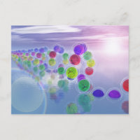 Ansichtkaart 'Zonnen in hun banen'