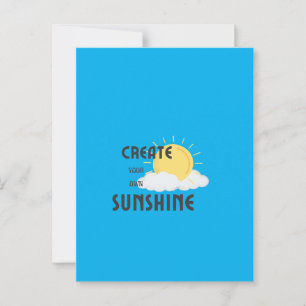 Ansichtkaarten Creëer Je Eigen Zonneschijn Briefkaart