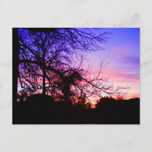 ANSICHTKAARTEN - ZONSONDERGANG BIJ RIVERTON BRIEFKAART