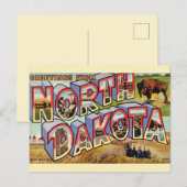 Ansichtskaart met groet uit North Dakota Briefkaart (Voorkant / Achterkant)
