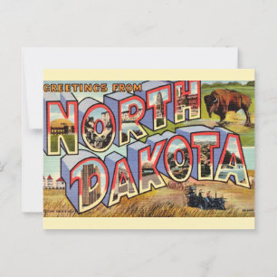Ansichtskaart met groet uit North Dakota Briefkaart