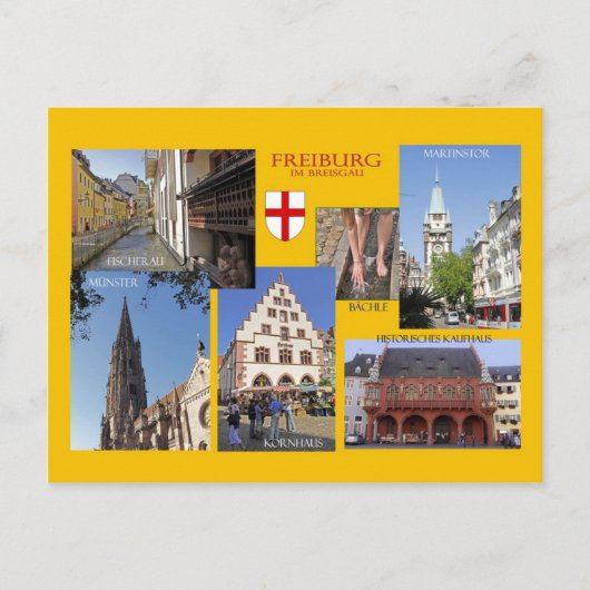 Ansichtskarte Freiburg im Breisgau Briefkaart (Voorkant)