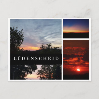 Ansichtskarte "Sonnenuntergänge in Lüdenscheid" Briefkaart
