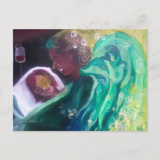 Anskaart van de aartsengel Rafaël Briefkaart (Voorkant)