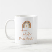 ANSLEY Boho verbrandde Oranje regenboog Twin Mama Koffiemok (Links)