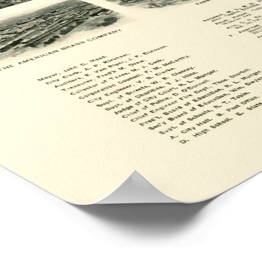 Ansonia, CT Panoramic Map - 1921 Poster (Hoek)