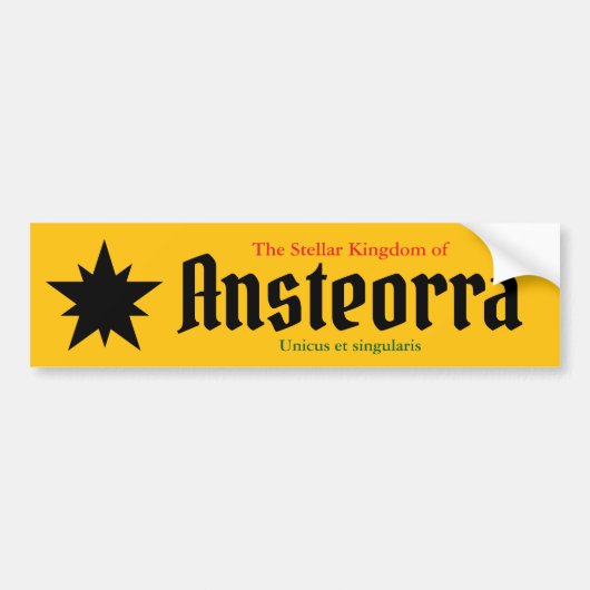 Ansteorra Bumpersticker (Voorkant)