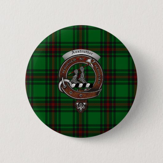 Anstruther Clan Badge Knopen Ronde Button 5,7 Cm (Voorkant)