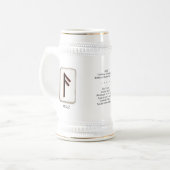 Ansuz Runensteen Stein Bierpul (Voorkant links)