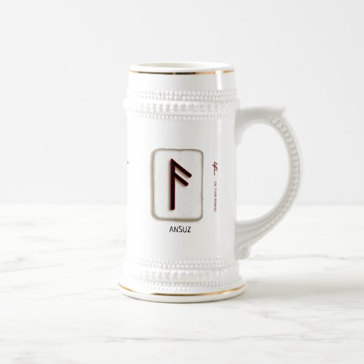 Ansuz Runensteen Stein Bierpul (Rechts)