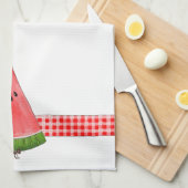 Ant avec pastèque - Serviette de cuisine (Quart Plié)