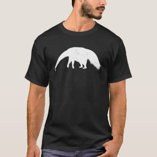 Ant Beer Silhouet Retro Regenwoud Zoo Dier Lo T-shirt