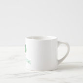 Ant met een groot blad espresso kop (Rechts)