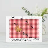 Ant Picnic Invite 2 Kaart (Staand voorkant)