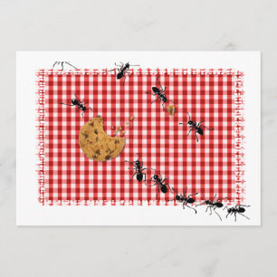 Ant Picnic Invite Kaart
