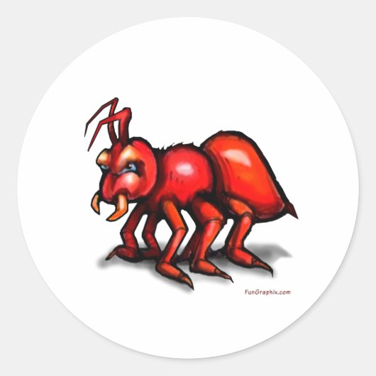 Ant Ronde Sticker (Voorkant)