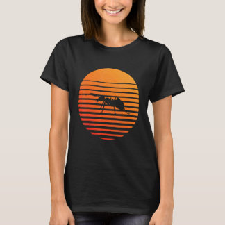 Ant Shadow Silhouette In Front Of A Sun T-shirt