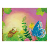 Ant, slak en Chapmans blauwe vlinder Perfect Poster (Voorkant)