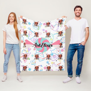 Ant Sweet Pastel Kleurenprint Fleece Deken