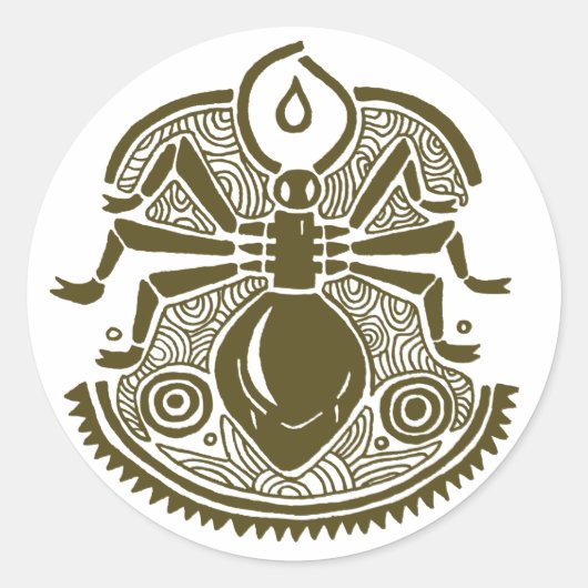 Ant Totem Ronde Sticker (Voorkant)