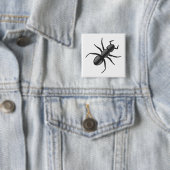 Ant Vierkante Button 5,1 Cm (In situ)