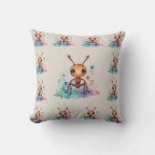 Ant Waterverf Pattern Kussen (Voorkant)
