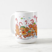 anta and Gingerbread Dance Christmas Mug (Devant gauche)