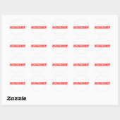 Antagonist Stamp Ronde Sticker (Vel)