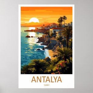 Antalya Reizen Ski Park Nationaal Vintage Poster