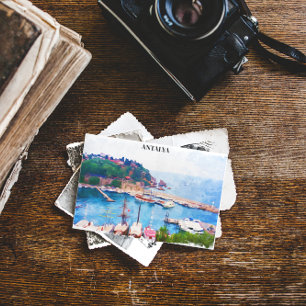 Antalya Turkije Panorama Uitzicht Briefkaart