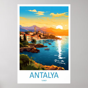 Antalya Vintage Park Poster Ski Reizen Nationaal