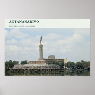 Antananarivo meer monument poster