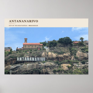 Antananarivo op het Hoge Plateau Poster
