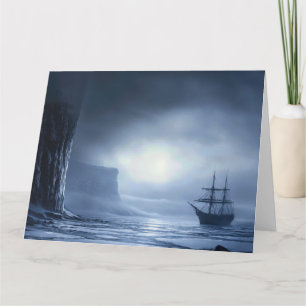 Antarctic Moonlit Vigil Kaart