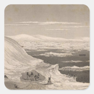 Antarctica 2 vierkante sticker