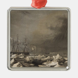 Antarctica 3 metalen ornament