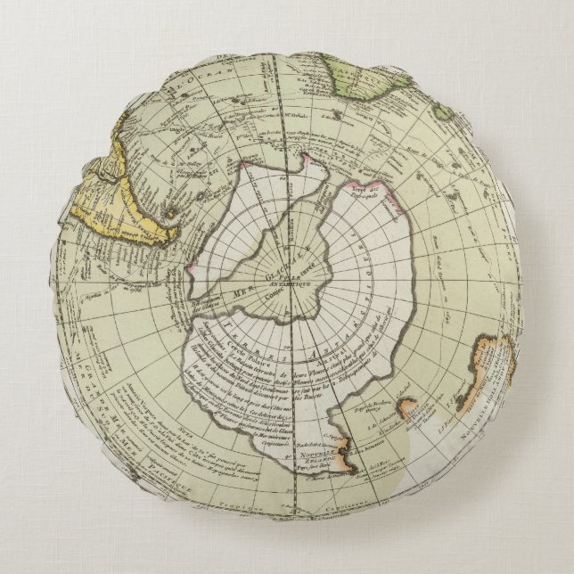 Antarctica 4 rond kussen (Voorkant)