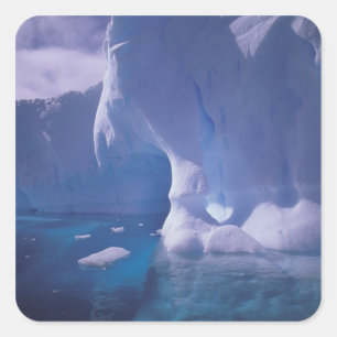 Antarctica. Antarctische ijslandschappen 3 Vierkante Sticker
