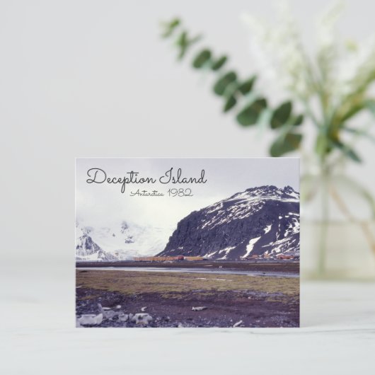 Antarctica Deception Island South Shetland Islands Briefkaart (Staand voorkant)