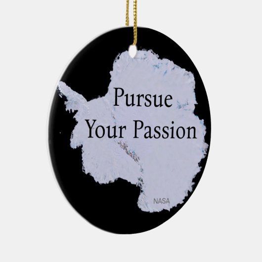 Antarctica door NASA achtervolgen uw passie Keramisch Ornament (Rechts)