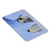 Antarctica. Emperor penguins & chick Magneet (Rechterzijde)