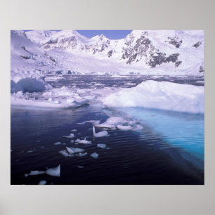 Antarctica. Expedition through icescape Poster