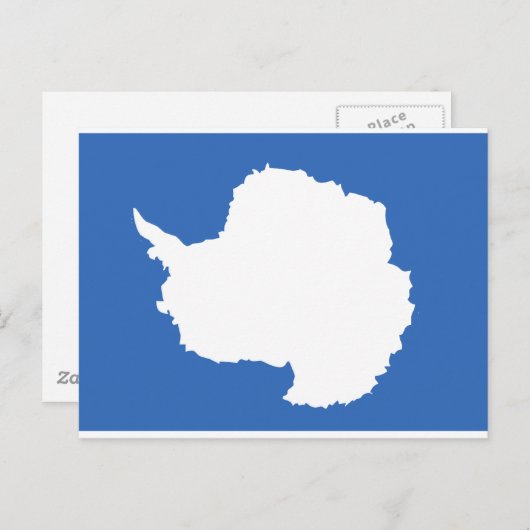 Antarctica Flag Briefkaart (Voorkant / Achterkant)