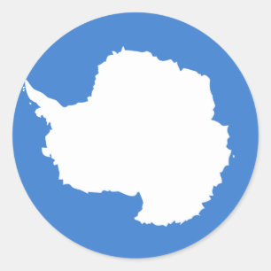 Antarctica Flag Ronde Sticker