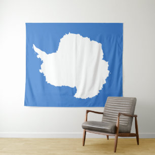 Antarctica Flag Wandkleed