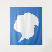Antarctica Flag Wandkleed (Voorkant)