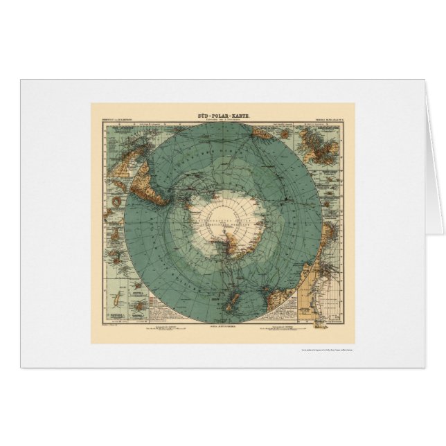 Antarctica-kaart 1912 (Voorkant Horizontaal)