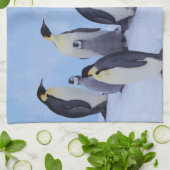 Antarctica, keizerspinguïns theedoek (Gevouwen)