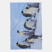 Antarctica, keizerspinguïns theedoek (Verticaal)